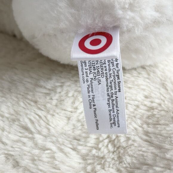 Target Brand Bullseye 10" Plush Dog Mascot with Backpack Ladybug Red White - Picture 4 of 5